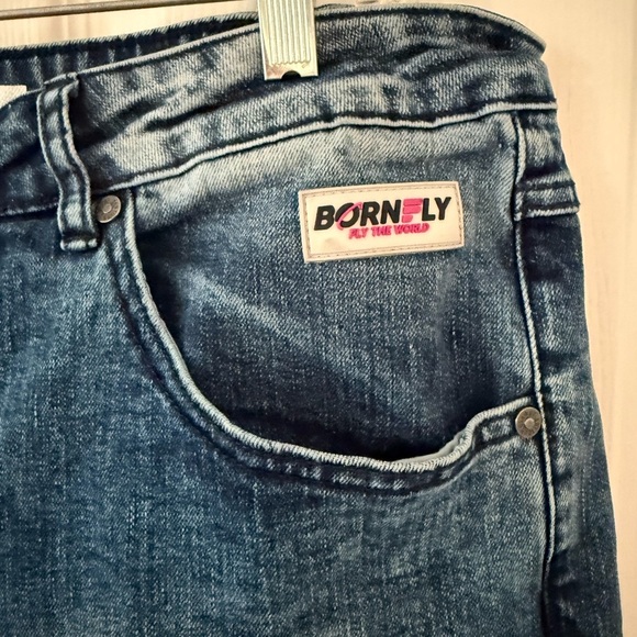 Born Fly Cloud Hopper Patched/Logo Jeans. Men's Size 36 - Picture 5 of 11